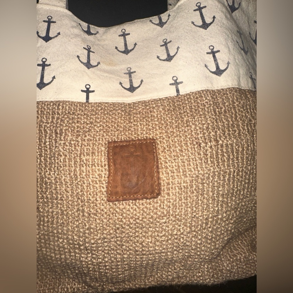 Dei Jute and Canvas Hobo Shoulder Bag - Picture 3 of 6